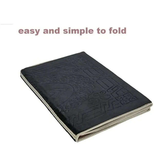 Premium Quality Foldable Musallah Prayer Rug with Back Rest