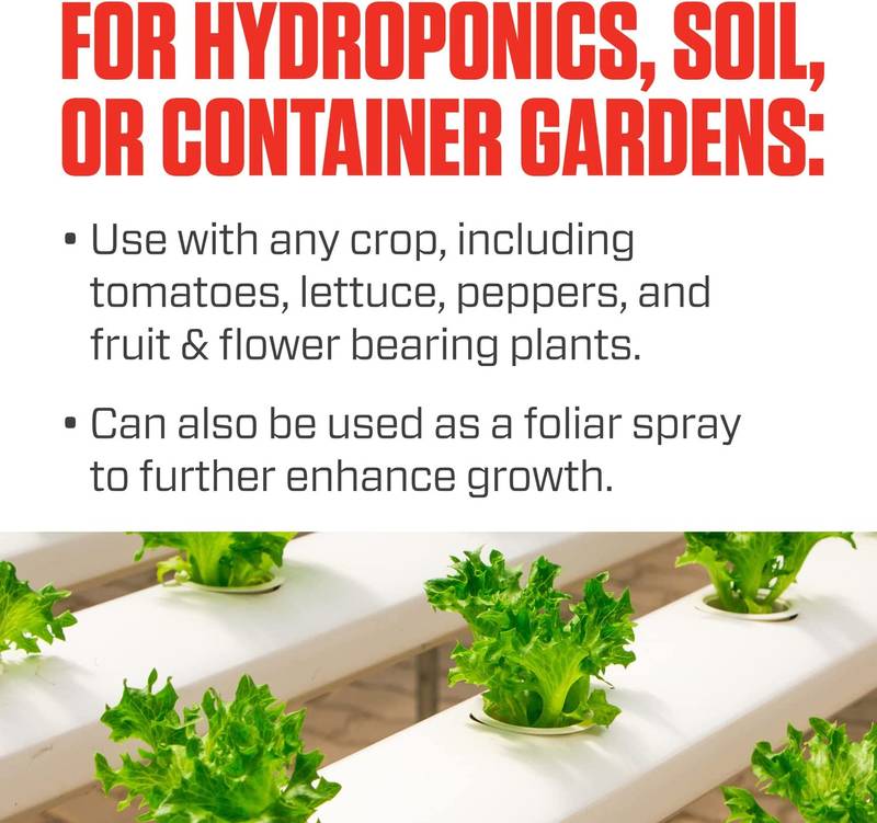 Hydroponics Cal-Mag Plus 1 Quart (USA Imported) A Calcium, Magnesium, And Iron Plant Supplement UMBIZ