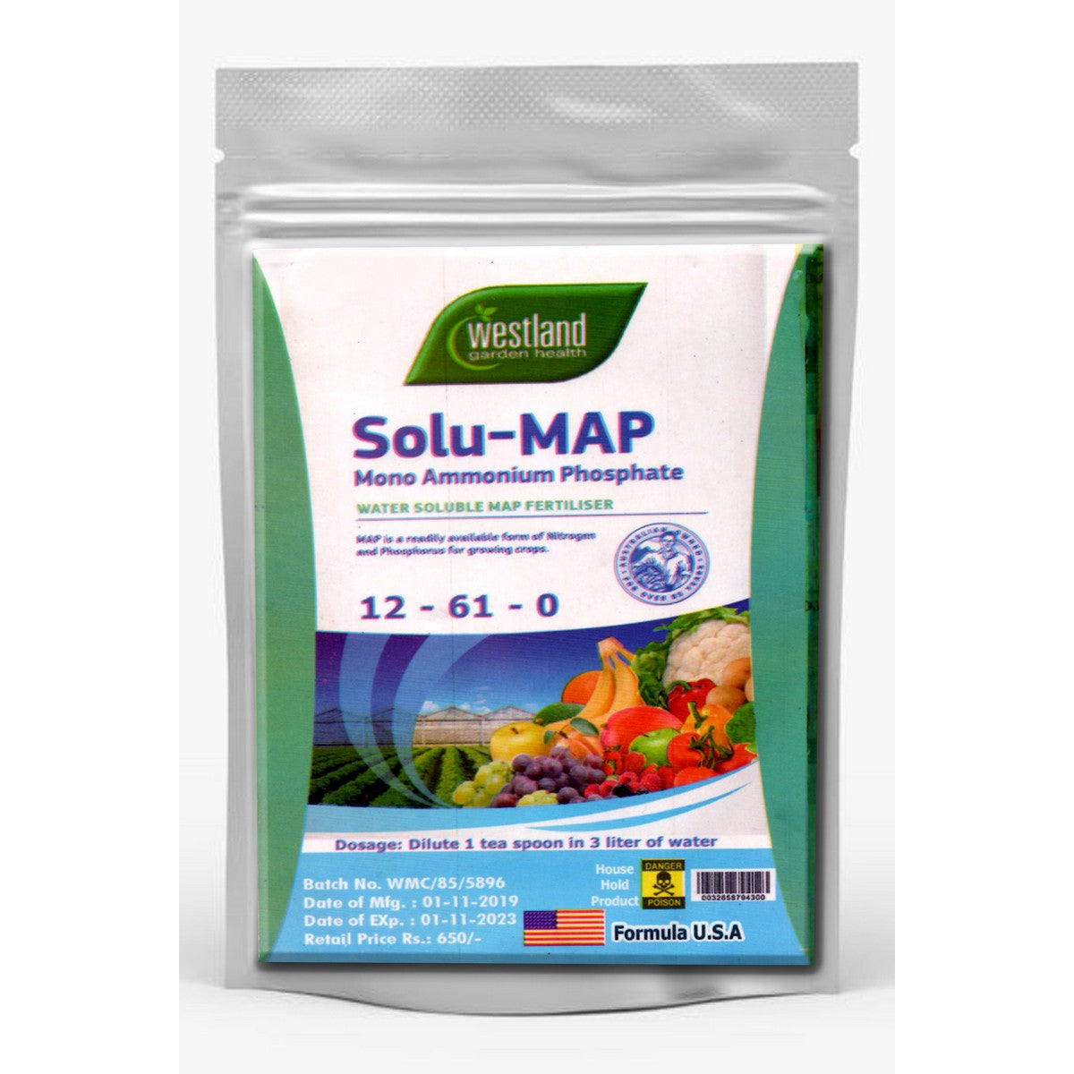 MONO AMMONIUM PHOSPHATE MAP 500 GRAMS PACKET (PLANT FERTILIZER) Umbiz