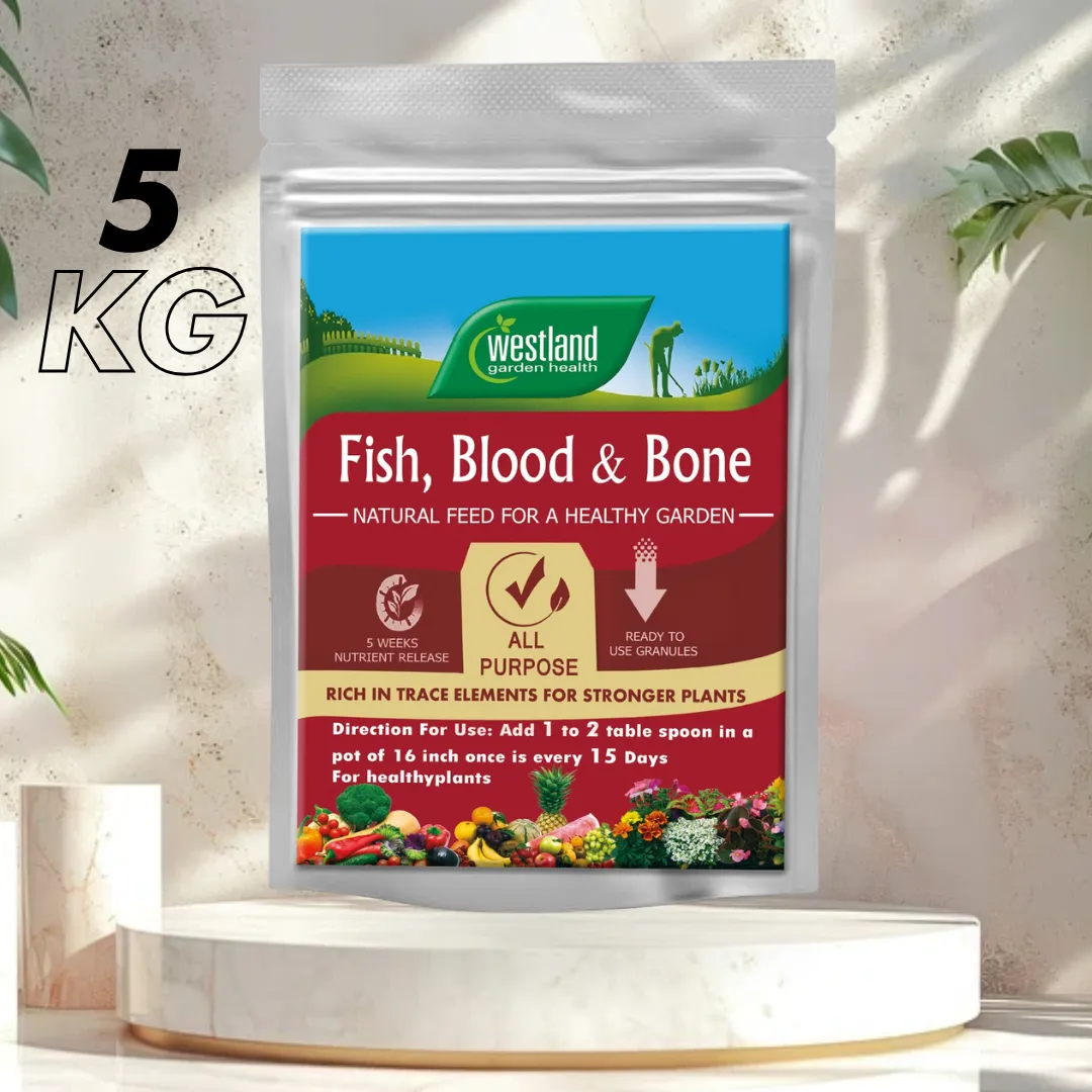 WESTLAND Fish Blood Bone Meal 1&5 KG Pack With Free Gift - Organic Soil Fertilizer For Plants - Promotes Healthy & Strong Root System Development (100% Organic) Umbiz