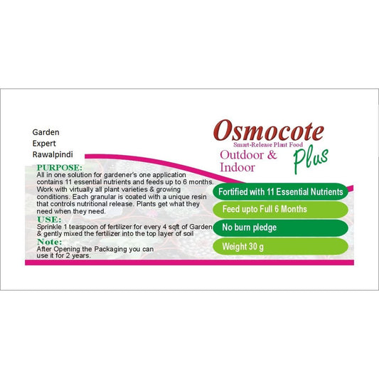 Osmocote Smart-Release Plant Food Plus Outdoor and Indoor (30 G Pack) Umbiz