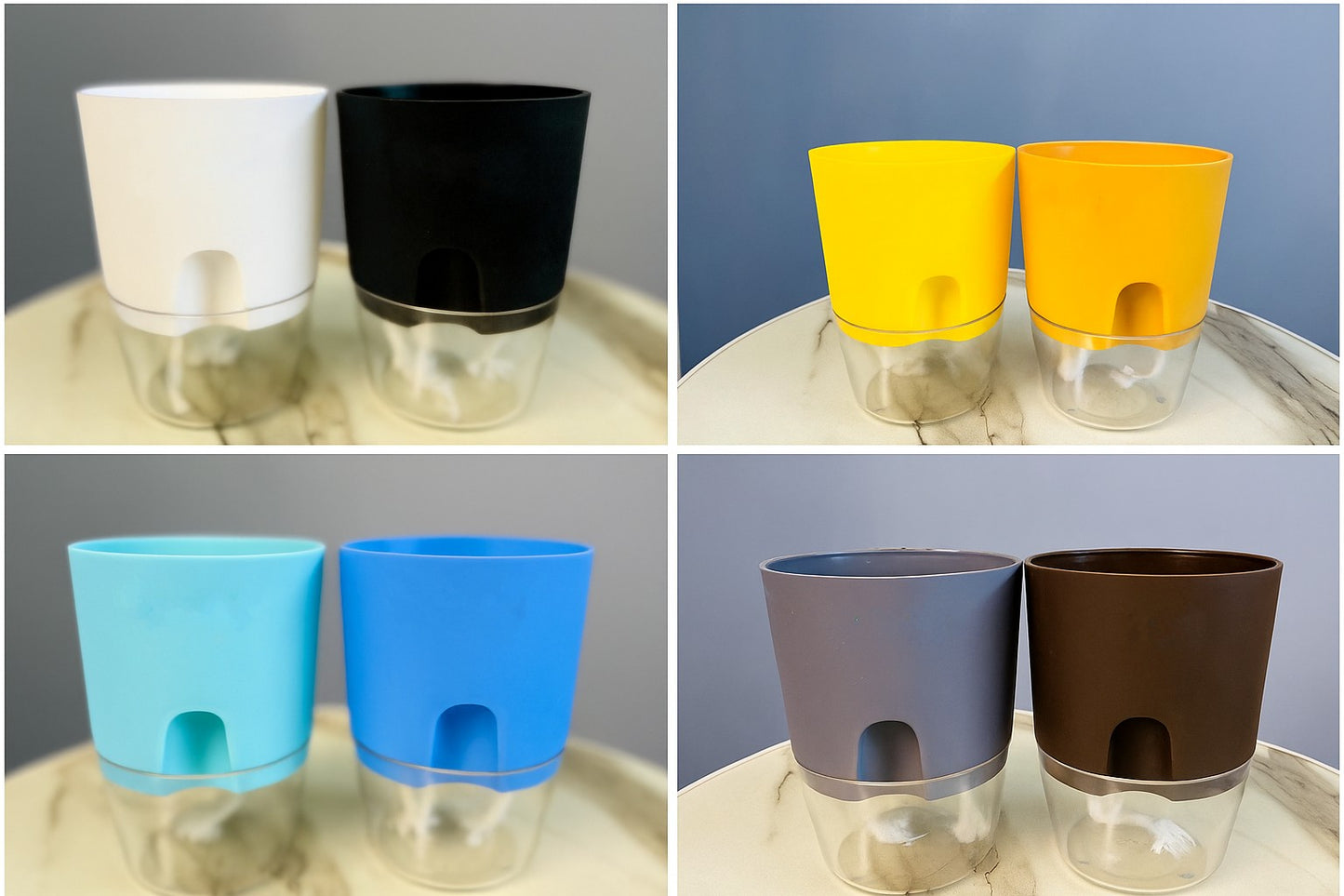 Set of 3 Self Watering Pots (Without Plant)