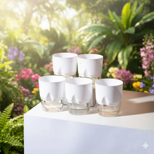Set of 5 Self Watering Pot (Without Plant)