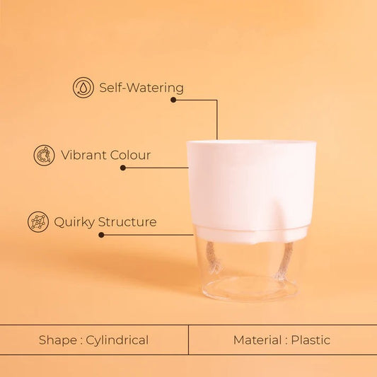 Set of 3 Self Watering Pots (Without Plant)