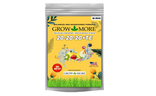 Grow More Garden Fertilizer 1 Kg Pack (20-20-20+TE) Imported From USA Umbiz