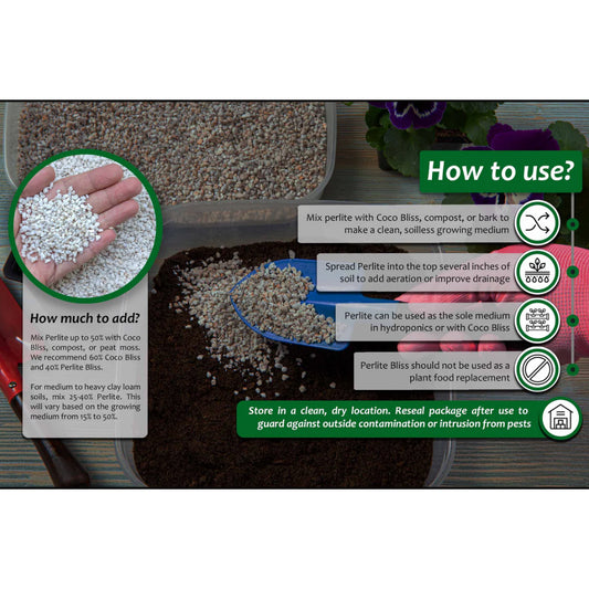 Perlite for Plants – Lightweight Soil Amendment for Improved Drainage, Aeration, and Root Growth | Organic Gardening, Potting Mix, and Hydroponics Essential Umbiz