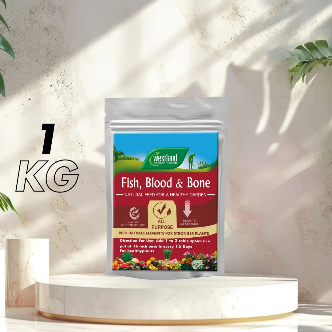 WESTLAND Fish Blood Bone Meal 1&5 KG Pack With Free Gift - Organic Soil Fertilizer For Plants - Promotes Healthy & Strong Root System Development (100% Organic) Umbiz