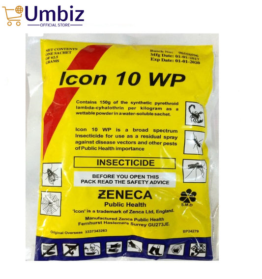 Icon 10 WP Insecticide Powder- 62.5 Grams (Imported) Umbiz