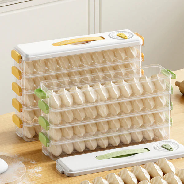 Multilayer Refrigerator Dumpling Box – Portable Space-Saving Organizer