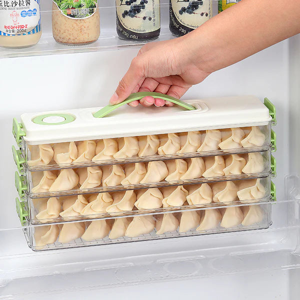 Multilayer Refrigerator Dumpling Box – Portable Space-Saving Organizer