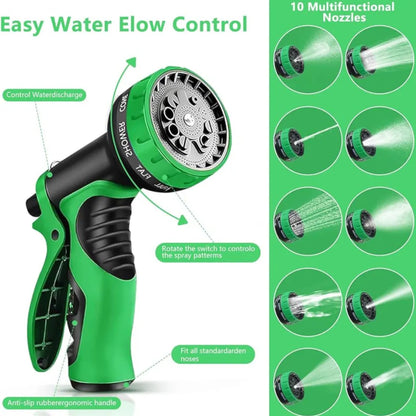 Heavy Duty Garden Hose Sprayer Nozzle - Water Hose Nozzle with 7 Different Spray Patterns, High Pressure Hose Spray Nozzle for Watering Plant & Lawn, Washing Car & Pet - Water Pressure Pump Umbiz