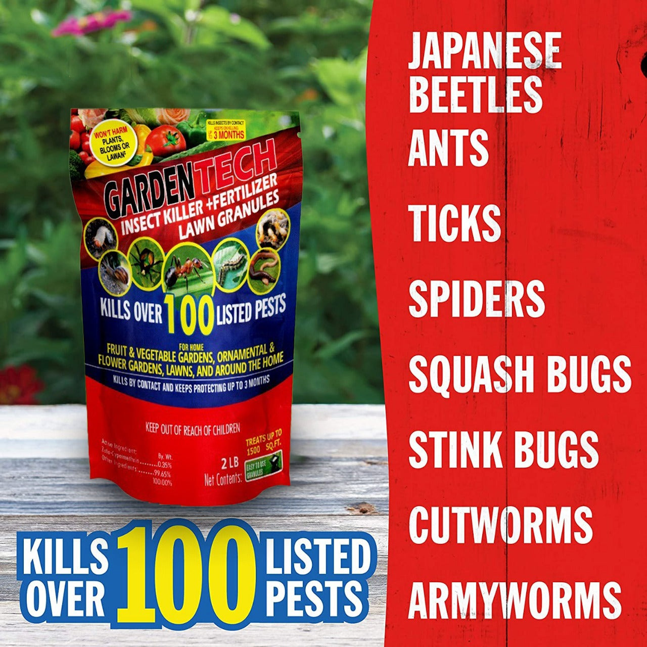 GARDEN TECH GARDERN INSECT ELIMINATOR + FERTILIZER 1.5 KG PACK. FORMULA (USA) GARDEN TECH GARDERN INSECT ELIMINATOR + FERTILIZER 1.5 KG PACK. FORMULA (USA) GARDEN TECH GARDERN INSECT ELIMINATOR + FERTILIZER 1.5 KG PACK. FORMULA (USA) Umbiz