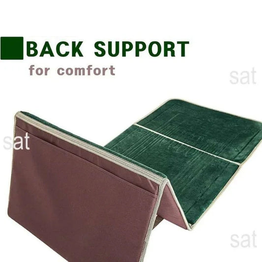 Premium Quality Foldable Musallah Prayer Rug with Back Rest