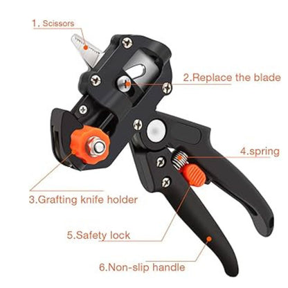 Professional Grafting Tool Kit With Box - Heavy Duty Imported Nursery Garden grape vine Graft Tool Cutter - Farming Pruning Shears Grafting Scissor Fruit Tree Secateurs Pruning Luxury Cutting Knife Garden Tools Hand Tool Umbiz