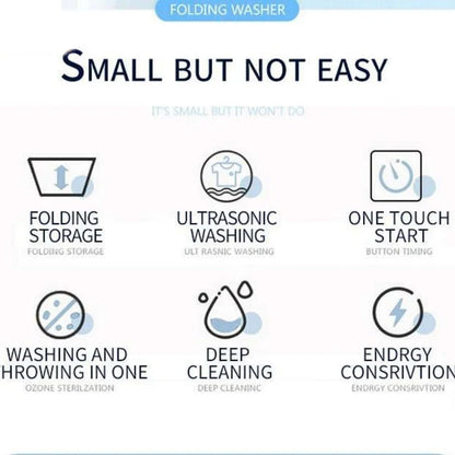 Powerful Mini Foldable Washing Machine with dryer, 20 liters Capacity.