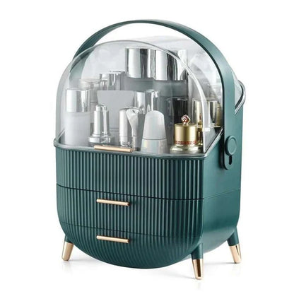 Luxury Cosmetic Organizer Box with Lid & Drawers