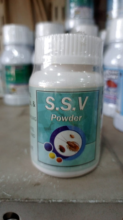 SSV Dusting Powder - Highly Effective Cockroach Killer and Crawling Insects Killer for Indoor and Outdoor Use, Imported from Holland