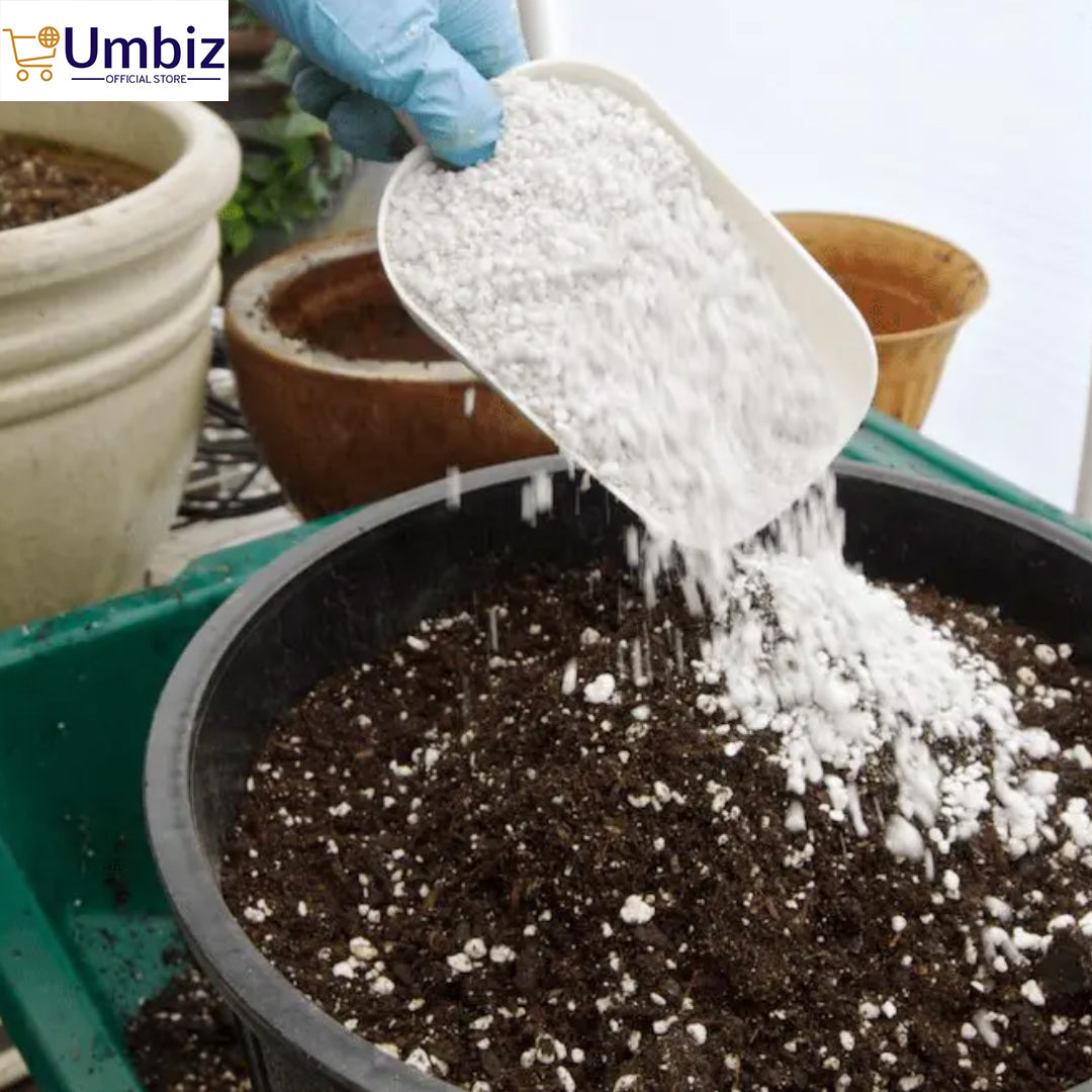 Perlite for Plants – Lightweight Soil Amendment for Improved Drainage, Aeration, and Root Growth | Organic Gardening, Potting Mix, and Hydroponics Essential Umbiz