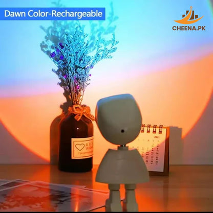 Sunset Lamp Rechargeable Smart Lighting & Trendy Home Gadgets