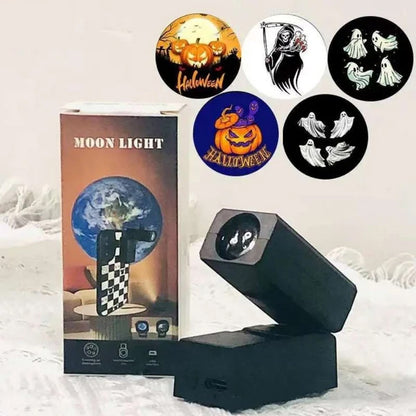Mini Rechargeable Projection Lamp with 5 Interchangeable Films