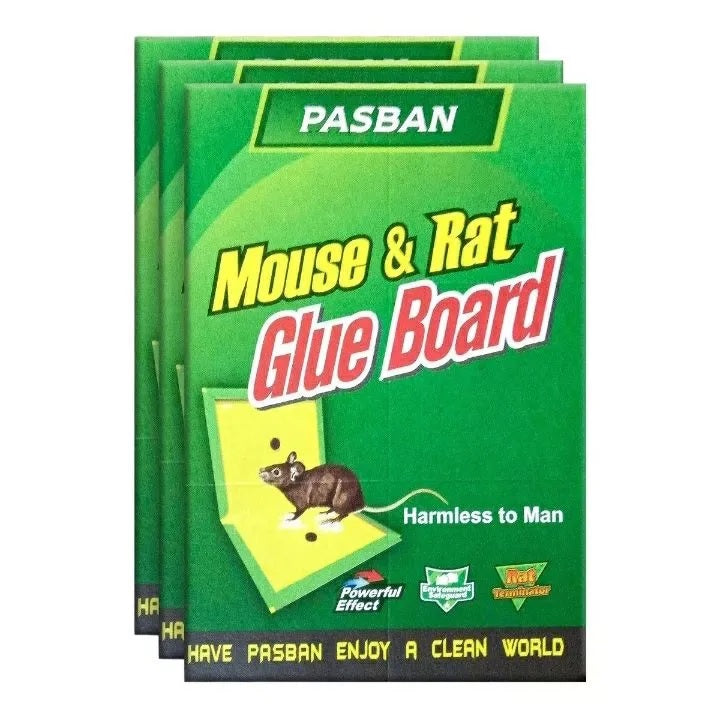 Mouse Glue Trap - Rat Killer Glue Mat - Expert Rat Killer Glue Mat Mouse Book (Pack Of 3 ) Umbiz