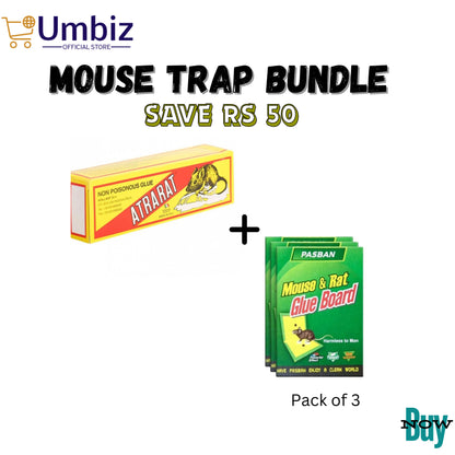 Ultimate Mouse Trapping Bundle - Pack Of 4 Mouse Catching Bundle - Mouse Glue Trap - Effective Rat Killer Glue Mat - Lizards, Snakes & Cockroach killer Glue Mats, Mouse And mice Trap Blanket - Pest Control Solution Umbiz