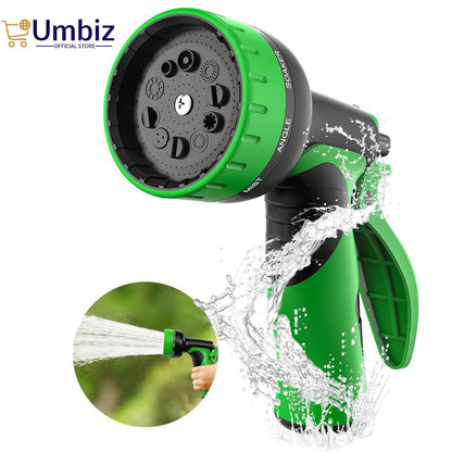 Heavy Duty Garden Hose Sprayer Nozzle - Water Hose Nozzle with 7 Different Spray Patterns, High Pressure Hose Spray Nozzle for Watering Plant & Lawn, Washing Car & Pet - Water Pressure Pump Umbiz