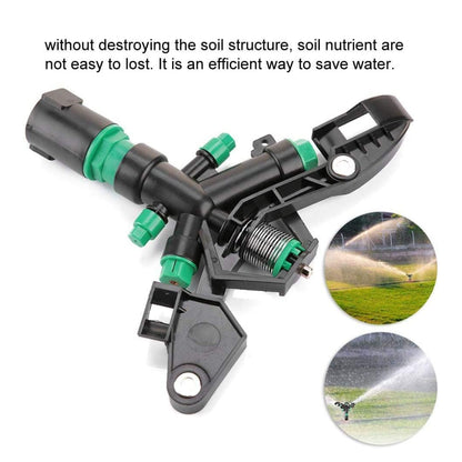 360° Rotary Automatic Water Irrigation Sprayer Sprinkler For Garden Yard Lawn - Garden Sprinkler - Rotating Yard Sprinkler With Double Nozzle - Automatically Watering Sprinkler System, Garden Sprinklers For Lawn Umbiz