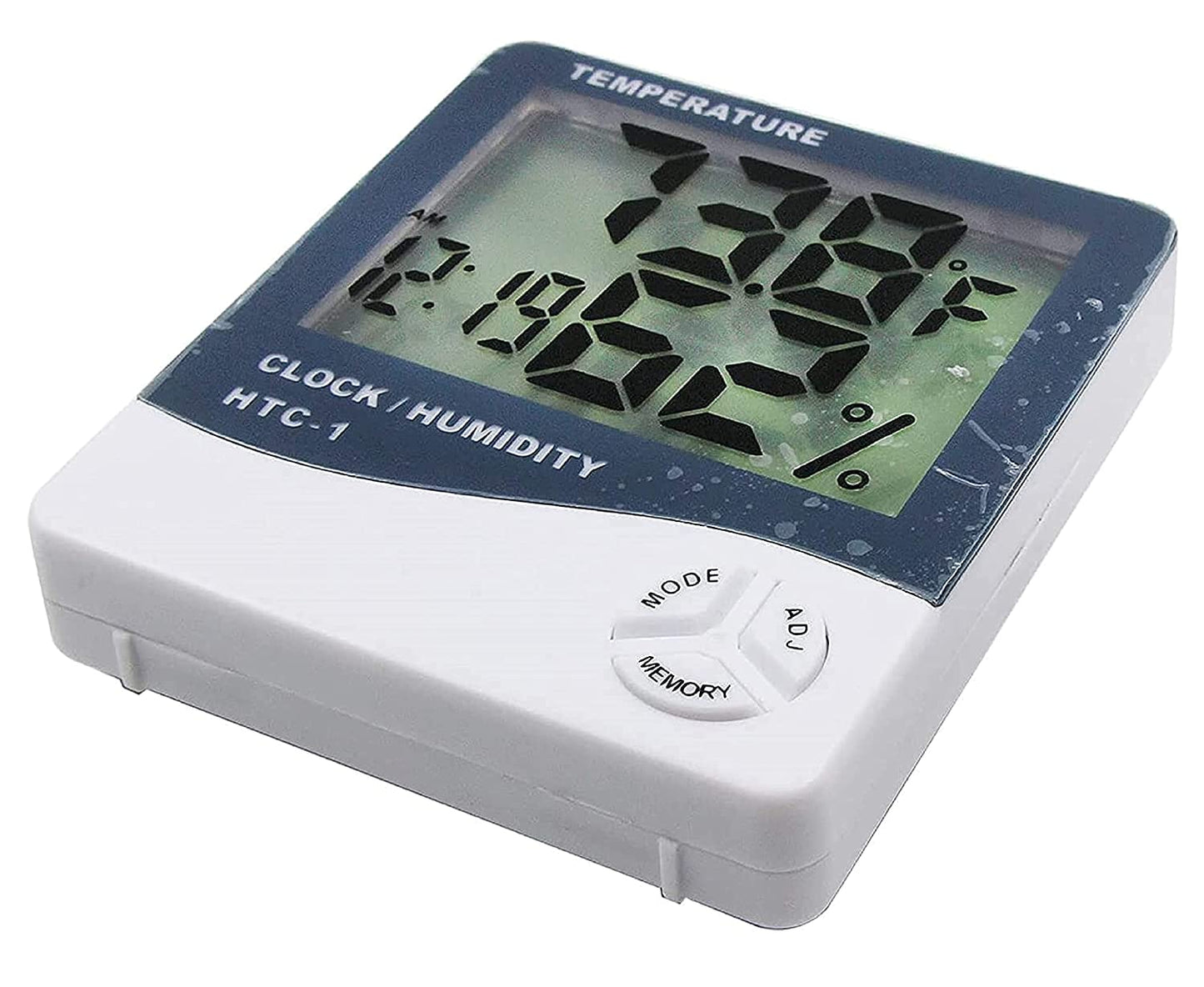 3 In 1 Digital LCD Temperature Humidity Meter - Indoor/Outdoor Room Thermometer Clock Hygrometer With Alarm Clock (IMPORTED) HTC 1 UMBIZ