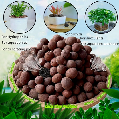 Clay Pebble Balls for Hydroponics – Lightweight Expanded Clay Aggregate (LECA) for Hydroponic Gardening, Aquaponics, and Plant Drainage | Reusable Growing Media(200grams pack) USA IMPORTED Umbiz