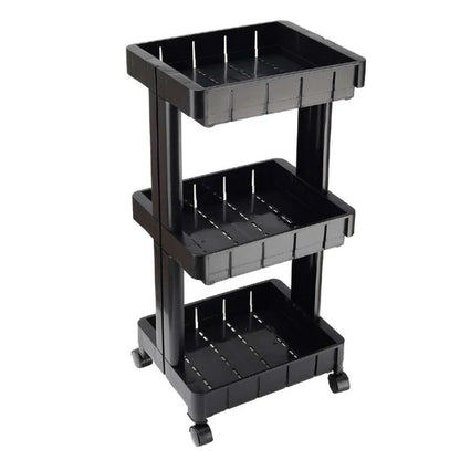 3 Tier Trolley Black