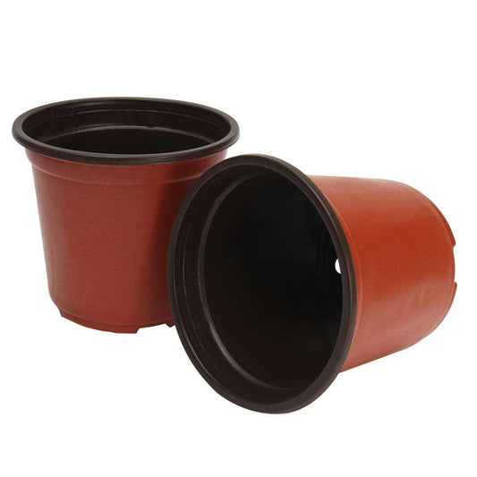 100Pcs Paper Plastic Flowerpot Flower Nursery Pots Garden Seedling Planter Container(DEPTH 3 INCHES-LENGTH 4 INCHES -WIDHT 4 INCHES)