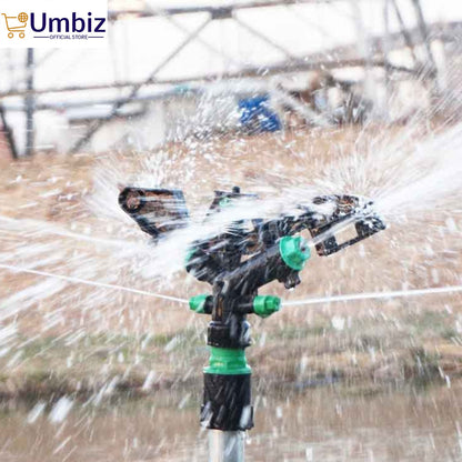 360° Rotary Automatic Water Irrigation Sprayer Sprinkler For Garden Yard Lawn - Garden Sprinkler - Rotating Yard Sprinkler With Double Nozzle - Automatically Watering Sprinkler System, Garden Sprinklers For Lawn Umbiz