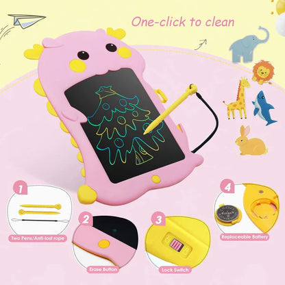 10 inch LCD Writing Tablet for Kids with 2 FREE tablets