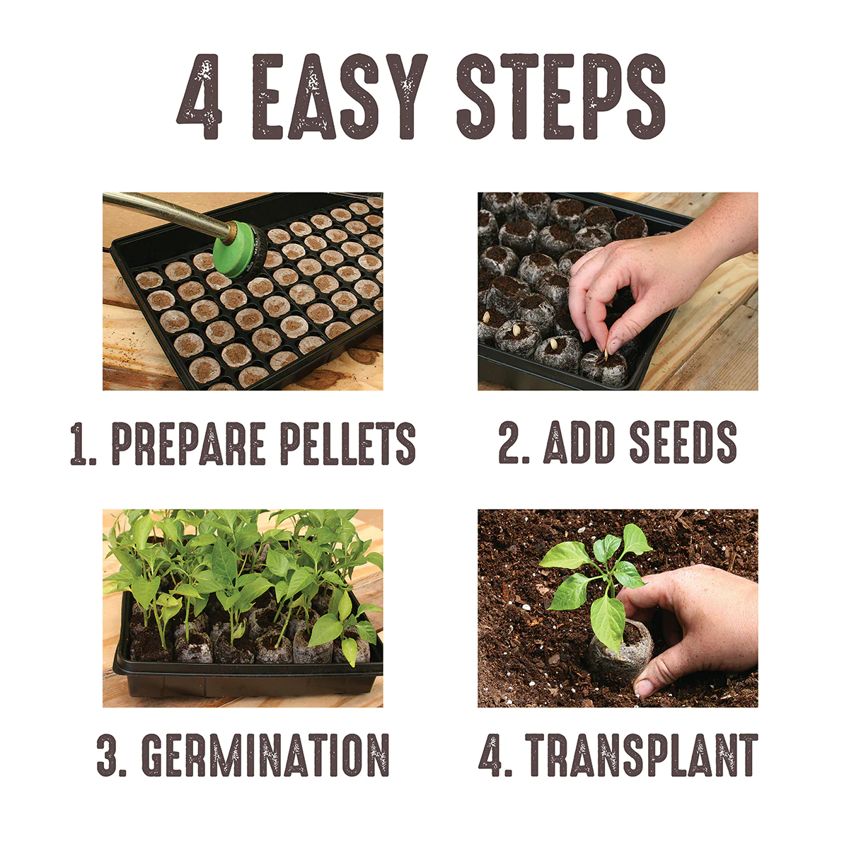 Peat Pellets Indoor Seed Starter (USA IMPORTED) PACK OF 5 UMBIZ