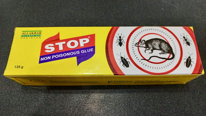 RAT CATCHER GLUE PROFESSIONAL “ STOP “ Non Poisonous Glue 135g – Strong Sticky Mouse Glue Trap | Non Toxic Pest Control Glue | Anti Rat Glue | Cockroach Killer Glue | Stop Rodent Glue | Safe Home Pest Control Adhesive Trap UMBIZ