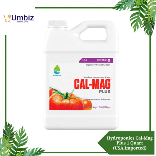 Hydroponics Cal-Mag Plus 1 Quart (USA Imported) A Calcium, Magnesium, And Iron Plant Supplement UMBIZ