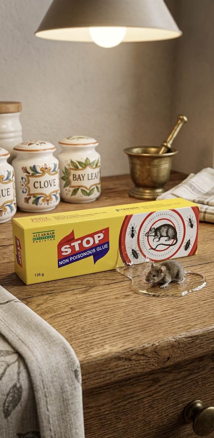 RAT CATCHER GLUE PROFESSIONAL “ STOP “ Non Poisonous Glue 135g – Strong Sticky Mouse Glue Trap | Non Toxic Pest Control Glue | Anti Rat Glue | Cockroach Killer Glue | Stop Rodent Glue | Safe Home Pest Control Adhesive Trap UMBIZ