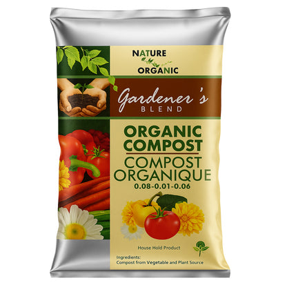 Nature Organic Gardener’s Blend – Premium Organic Compost (Plant & Vegetable Based)