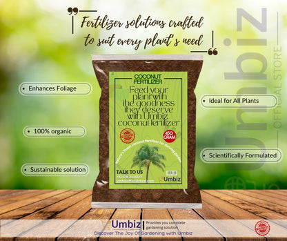 Coconut Fertilizer for Plants 450g | A.A Garden Enterprises Coconut Food Umbiz
