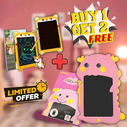 10 inch LCD Writing Tablet for Kids with 2 FREE tablets