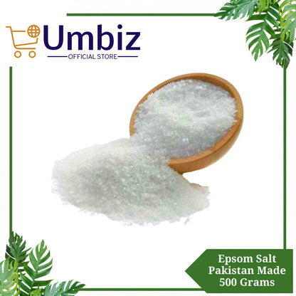 Epsom Salt For Plants 500 Grams Pack - Natural Mineral Fertilizer - Epsom Salt Bath (PAKISTAN MADE) Umbiz