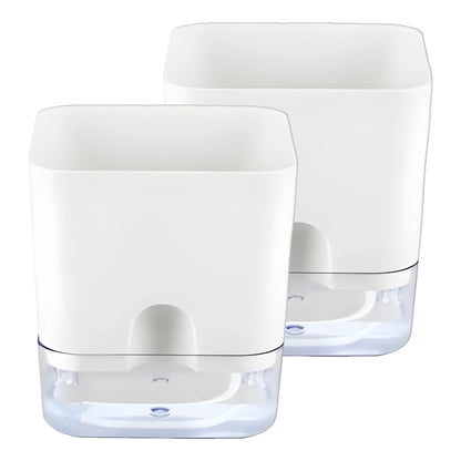 Self-Watering Pots for Indoor & Outdoor Plants -Square Shape Elegant Design - Home Decor (Pack Of 1) *Plant not included* Umbiz
