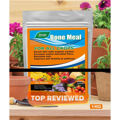 WESTLAND Bone Meal 1 KG Pack - Organic Soil Fertilizer For Plants - Promotes Healthy & Strong Root System Development (100% Organic) Umbiz