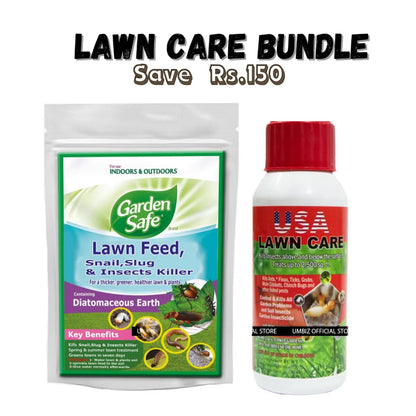 Lawn Care Combo Pack Of 2 - West Land Lawn Feed Snail And Slug Insect Finisher & Lawn And Care Liquid 500ml - (USA Imported) Umbiz