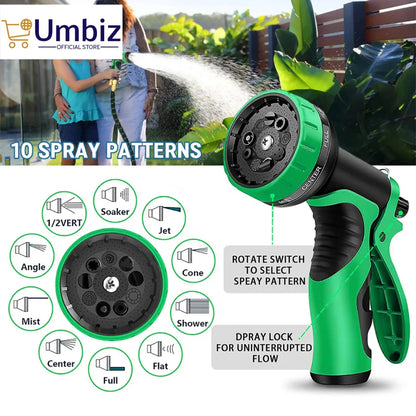 Heavy Duty Garden Hose Sprayer Nozzle - Water Hose Nozzle with 7 Different Spray Patterns, High Pressure Hose Spray Nozzle for Watering Plant & Lawn, Washing Car & Pet - Water Pressure Pump Umbiz
