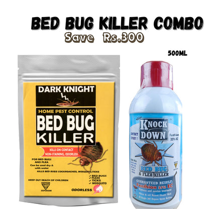Bed Bug Killer Combo - Highly Effective Bed Bug Killer -Bed Bug Powder 100 Gram & Knock Down Liquid 500ml (Pack Of 2 ) No Ratings