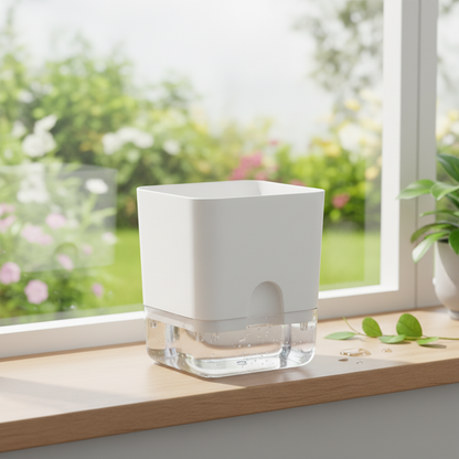 Self-Watering Pots for Indoor & Outdoor Plants -Square Shape Elegant Design - Home Decor (Pack Of 1) *Plant not included* Umbiz
