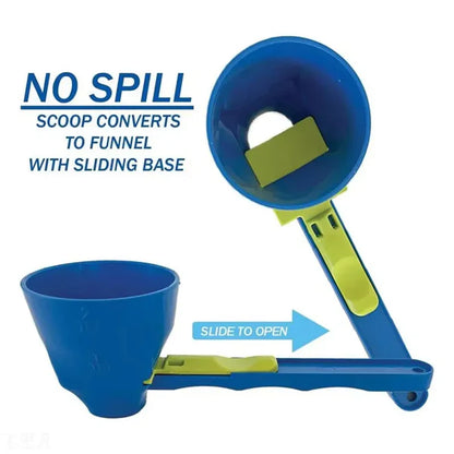 No-Spill Scoop & Funnel Tool – Multi-Purpose Kitchen Gadget for Easy Pouring