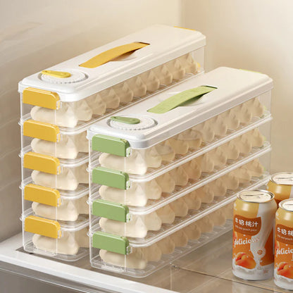 Multilayer Refrigerator Dumpling Box – Portable Space-Saving Organizer